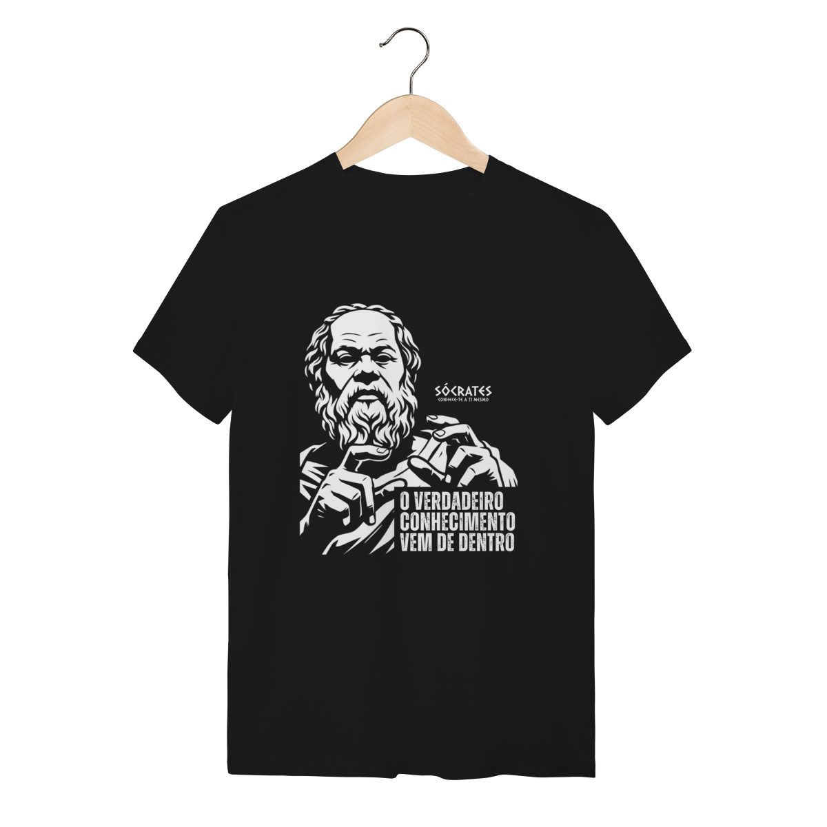 Camiseta Grécia Sócrates Verdadeiro Conhecimento Mestre