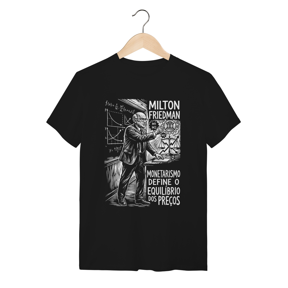 Camiseta Milton Friedman Nobel de Economia