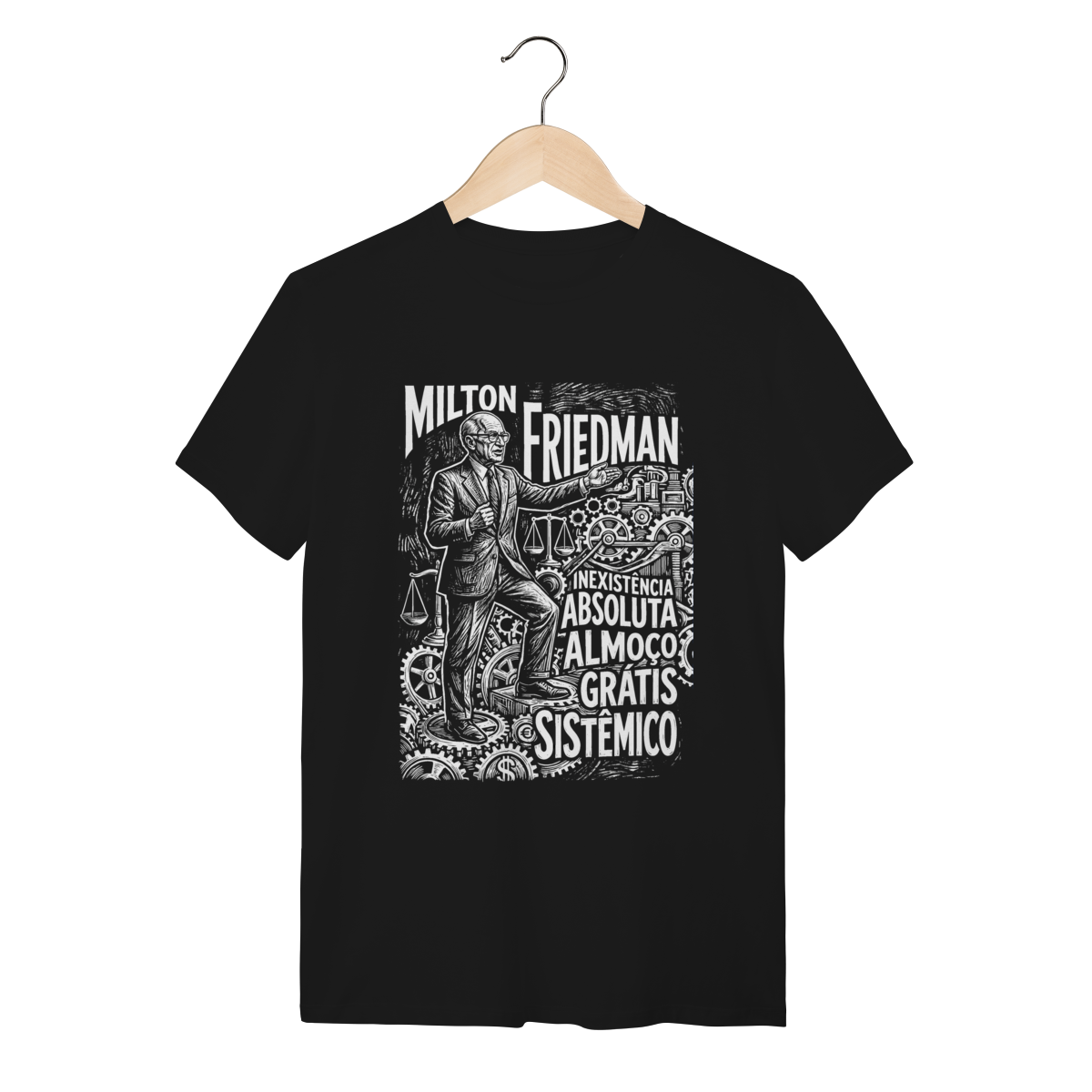 Camiseta Milton Friedman Lições de Economia
