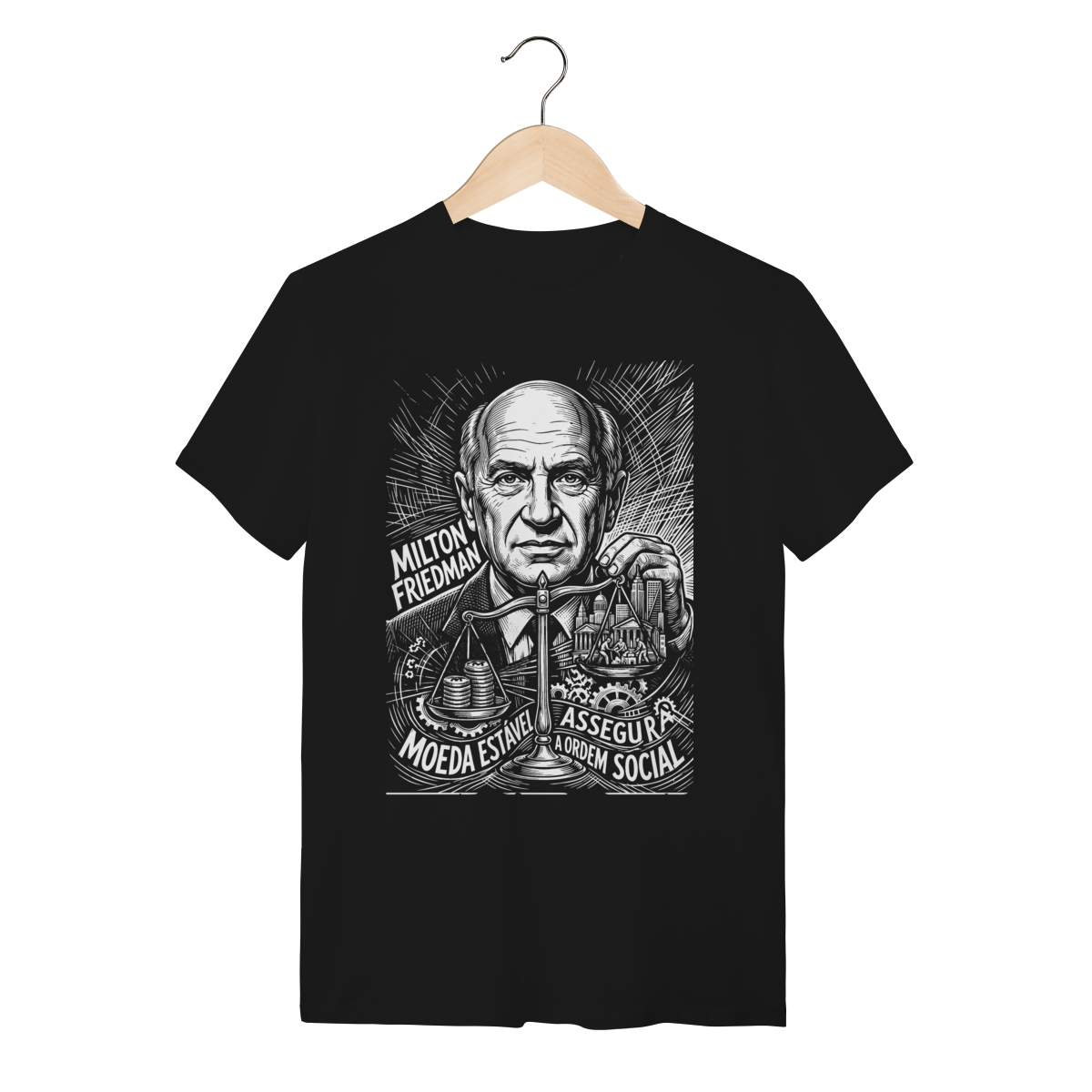 Camiseta Milton Friedman Política Monetária