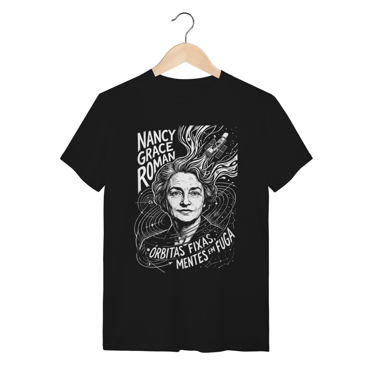 Camiseta Nancy Grace Roman Astronomia Legado Puro