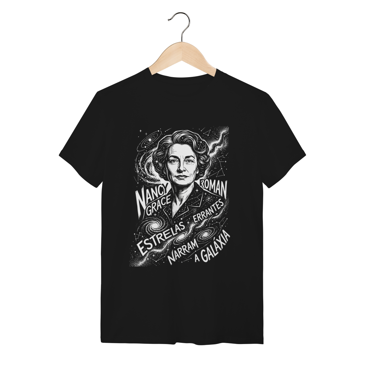 Camiseta Astronomia Nancy Grace Roman Estrelas Galáxia