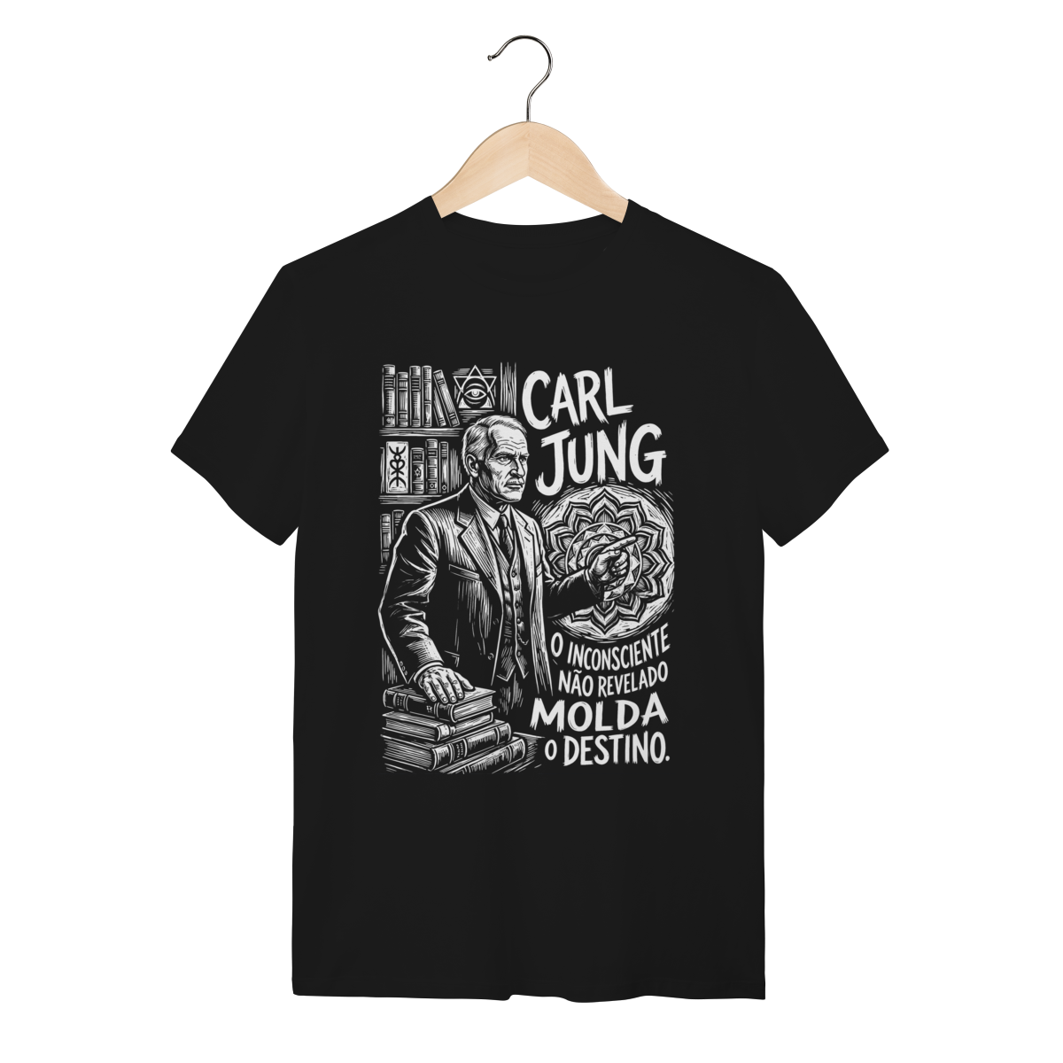 Camiseta Cultura Intelectual Carl Jung Frase Despertar