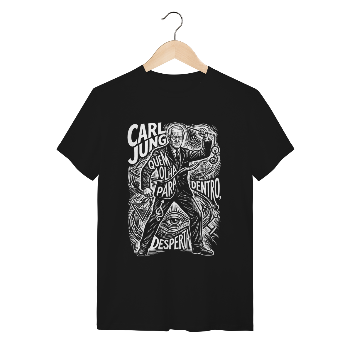 Camiseta Carl Jung Pensamento Filosófico Amor E Virtude