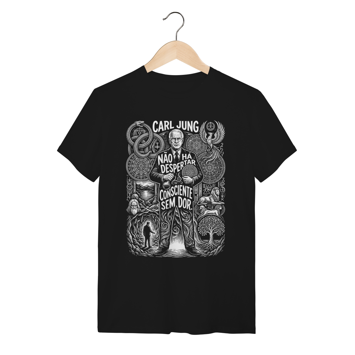 Camiseta Carl Jung Pensamento Lógico E Abstrato Cultura