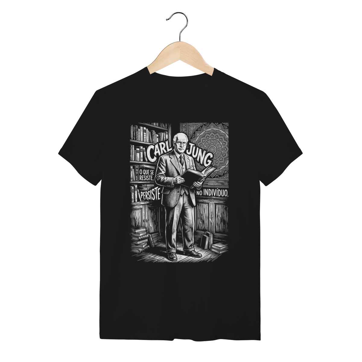 Camiseta Pensamento Carl Jung Neurose Sofrimento Cultura