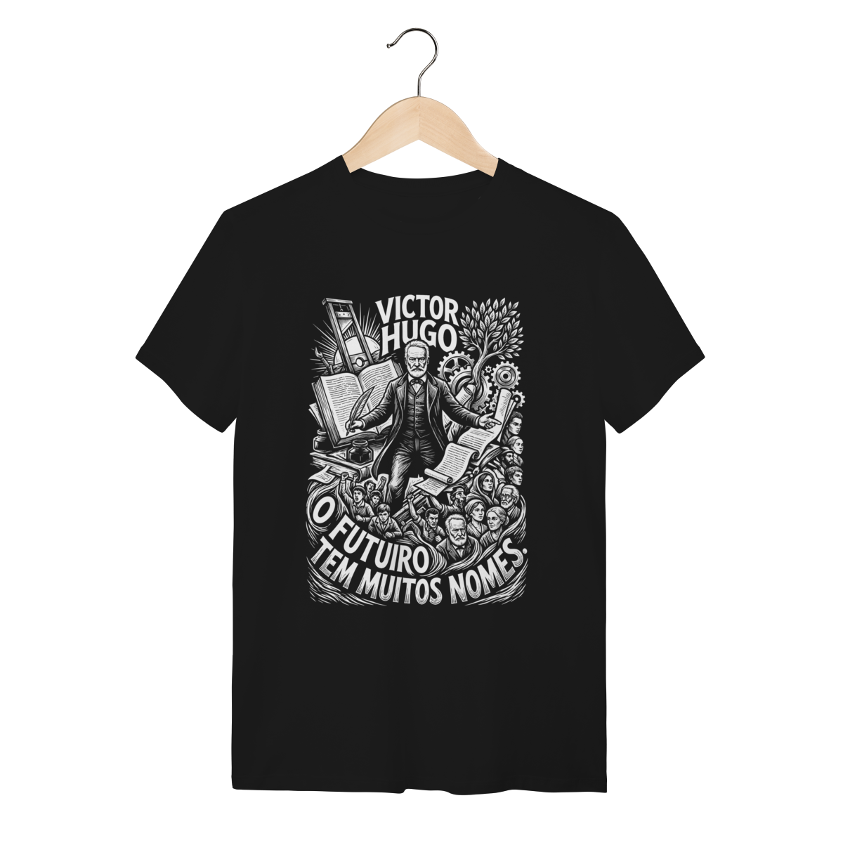 Camiseta Intelectual Victor Hugo Horizonte Ético Luz Interior