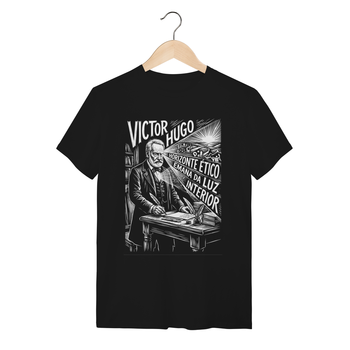 Camiseta Intelectual Victor Hugo Horizonte Ético Direção