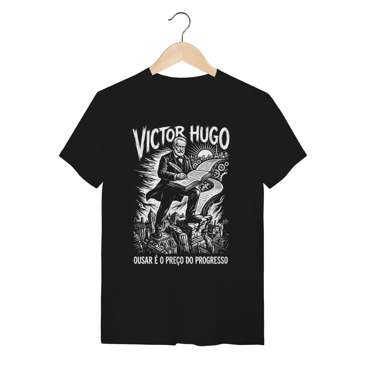 Camiseta Victor Hugo Obra Literária Lei Liberdade