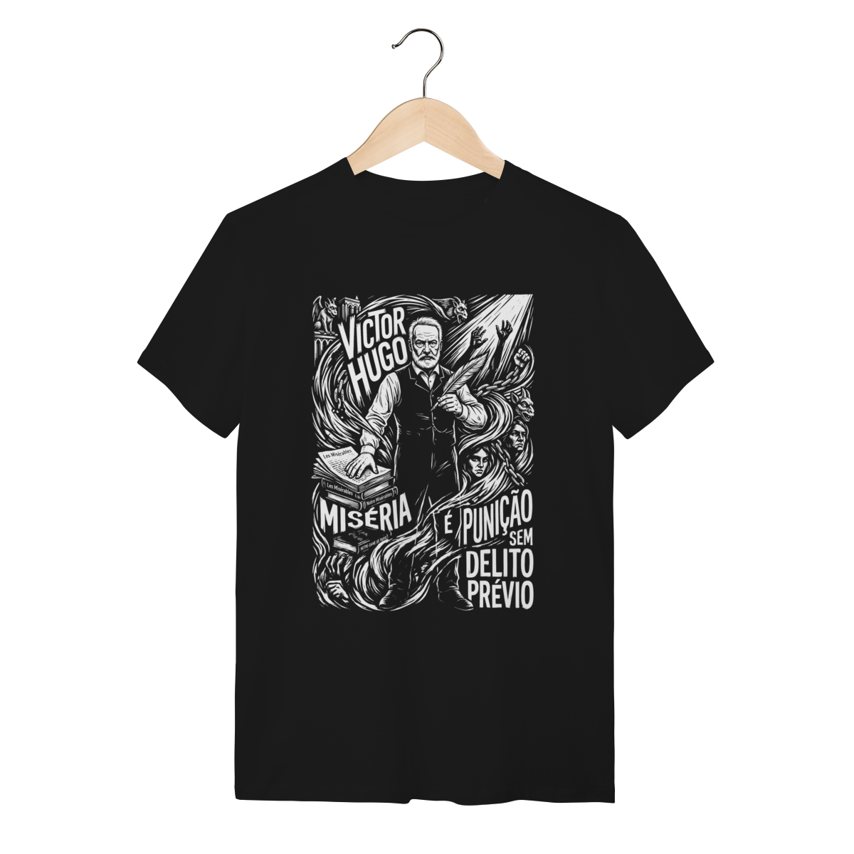 Camiseta Victor Hugo Conceito Ideia Inércia Histórica
