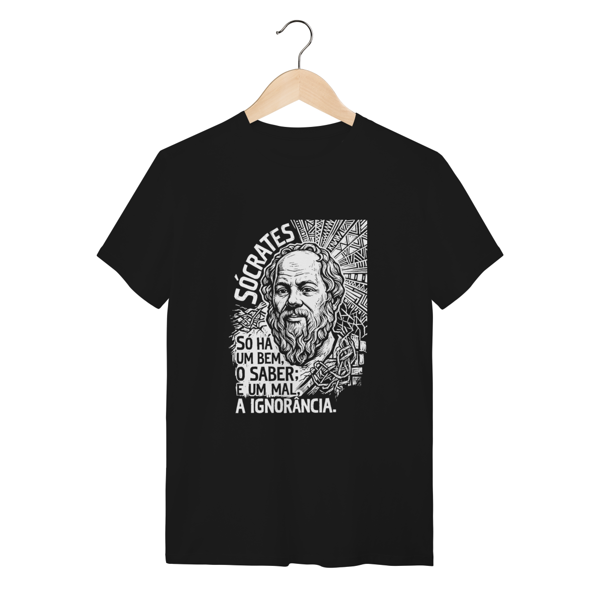 Camiseta Filosofia Estrutura Ética Linocut Art