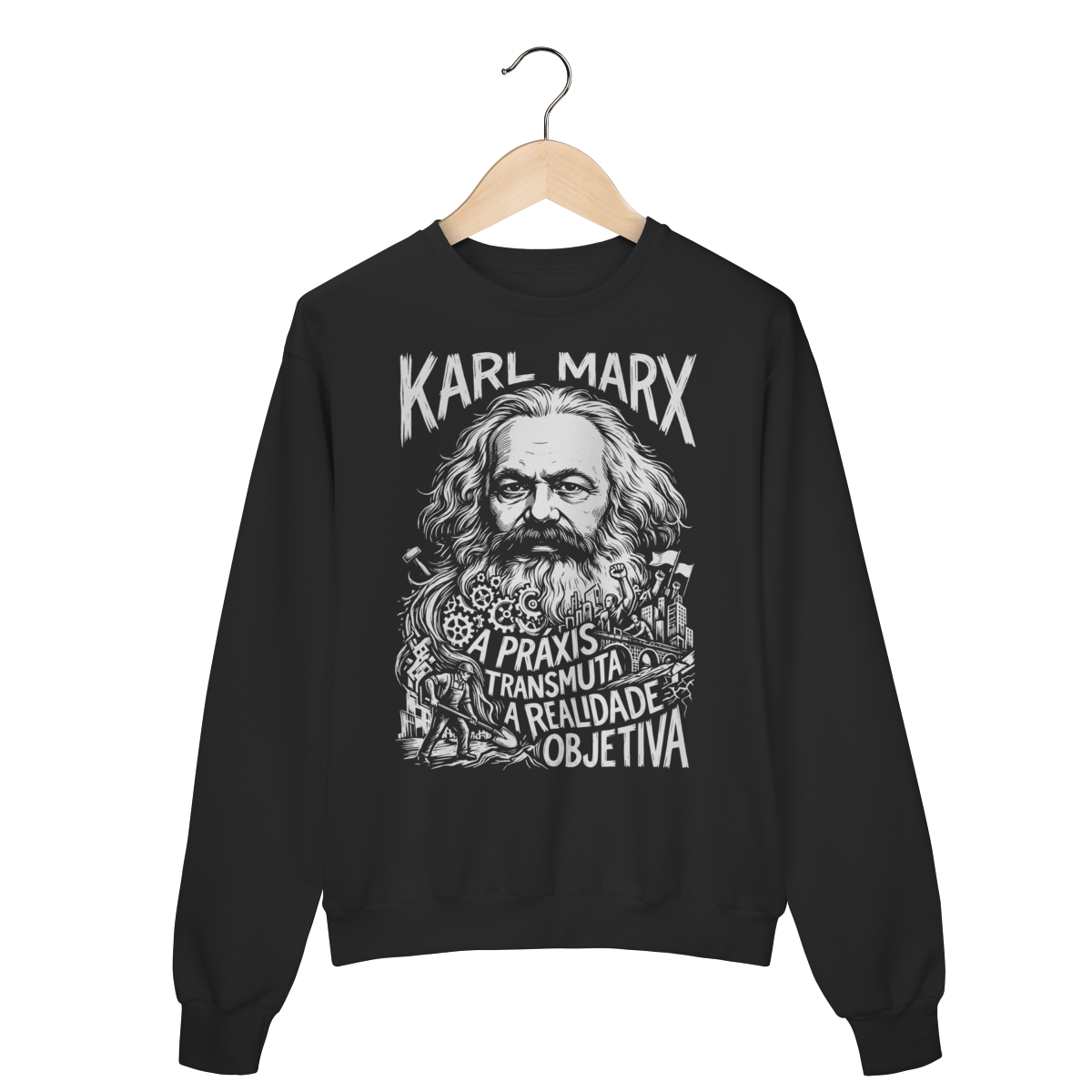 Moletom Karl Marx A Práxis e o Pensamento Social