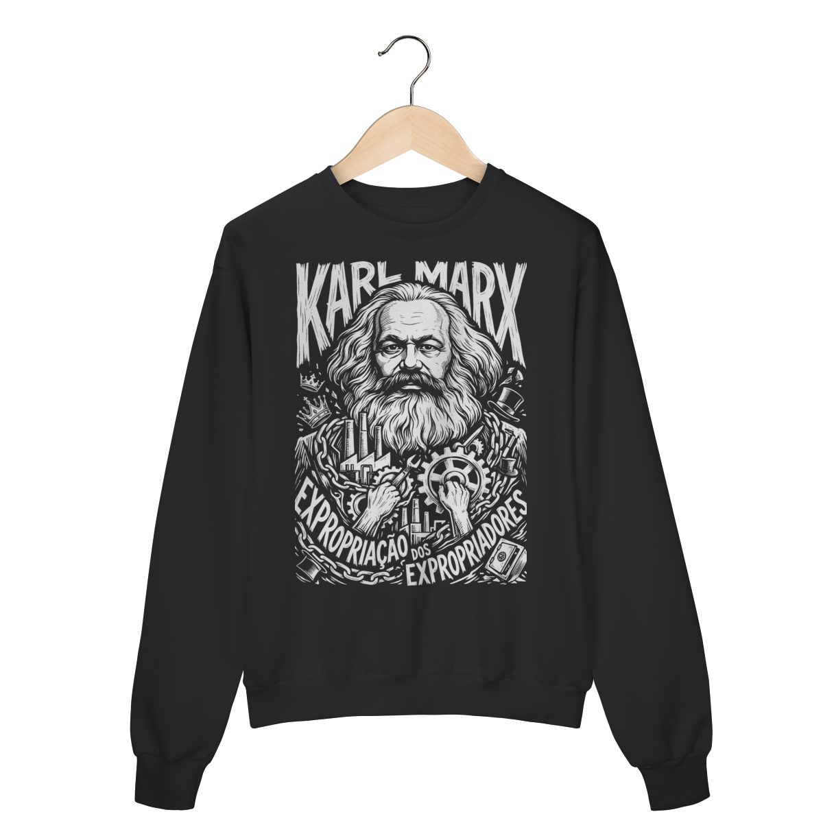 Moletom Karl Marx Limite do Capital Pensamento