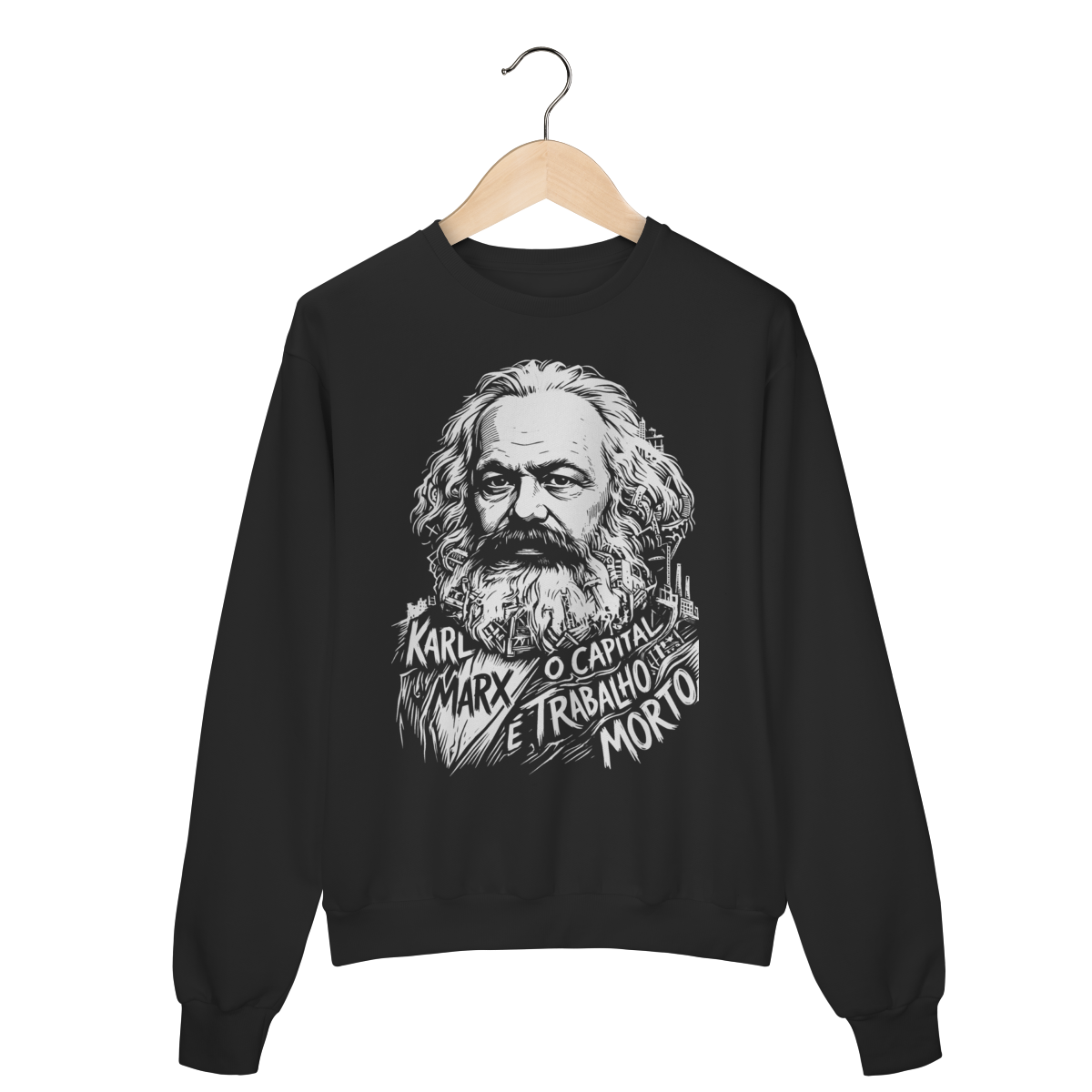 Moletom Karl Marx Estado Comitê Pensamento Crítico