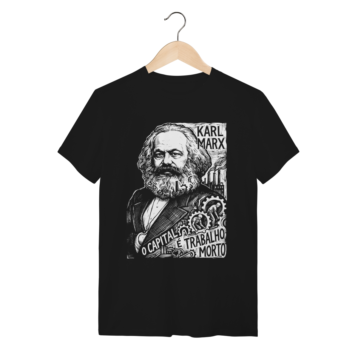 Camiseta Karl Marx O Capital Limite Sistema Financeiro