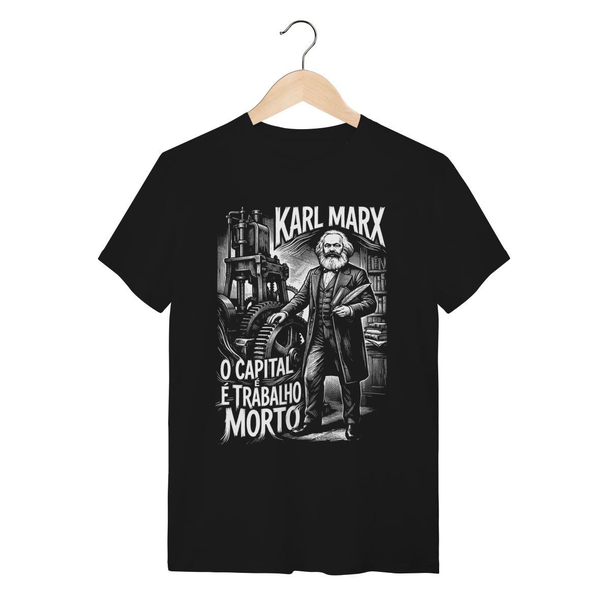 Camiseta Karl Marx Produção Objeto Pensamento Político