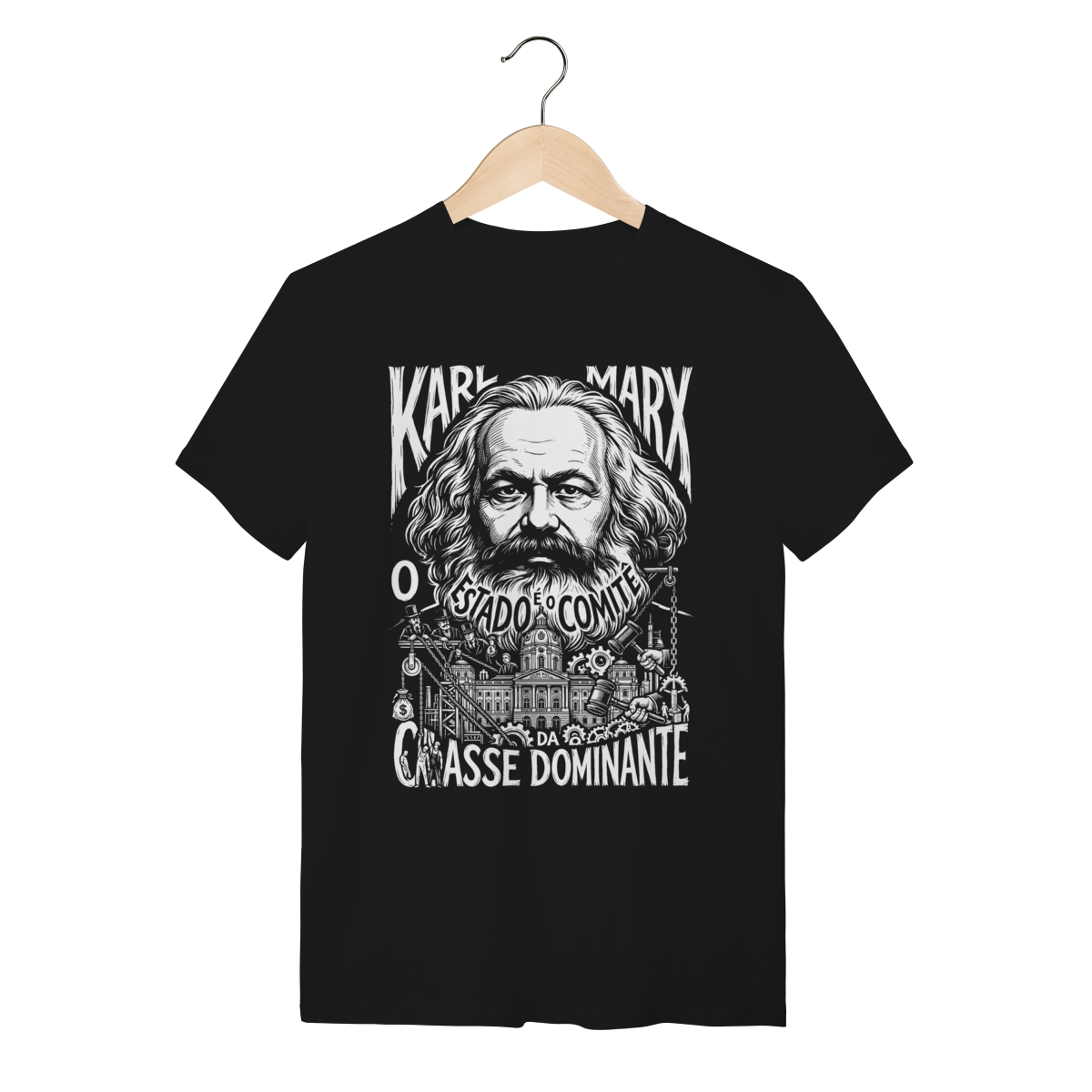 Camiseta Karl Marx Trabalho Morto Teoria Econômica
