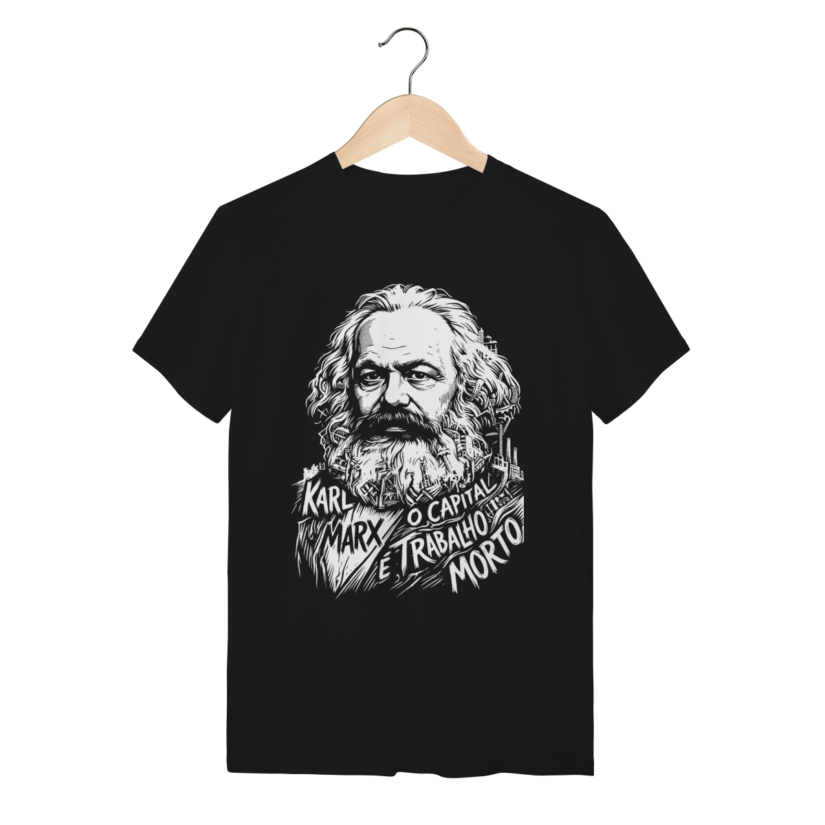 Camiseta Karl Marx Expropriação Revolução Industrial