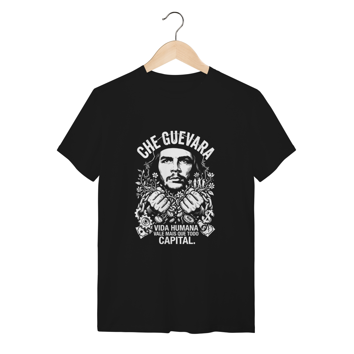 Camiseta Arte Humanista Filosofia Estampa Luta de Classes