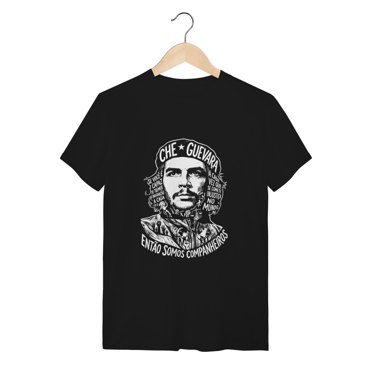 Camiseta Arte Politica Filosofia Estampa Mundo Novo
