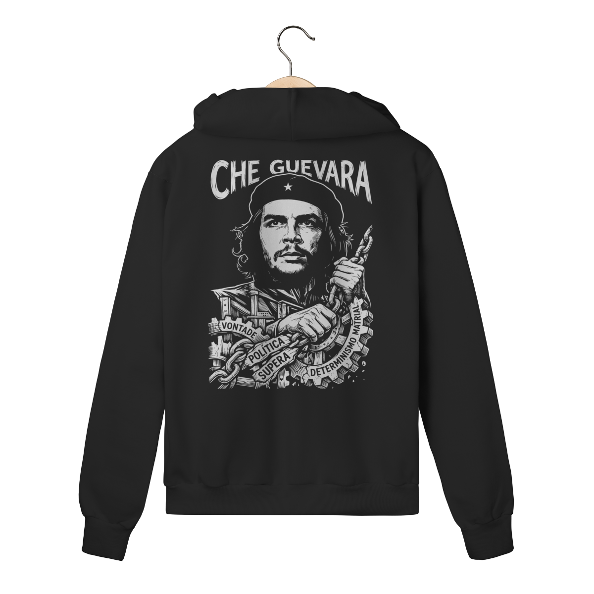 Moletom com Zíper Che Guevara Estampa Semear Mudança