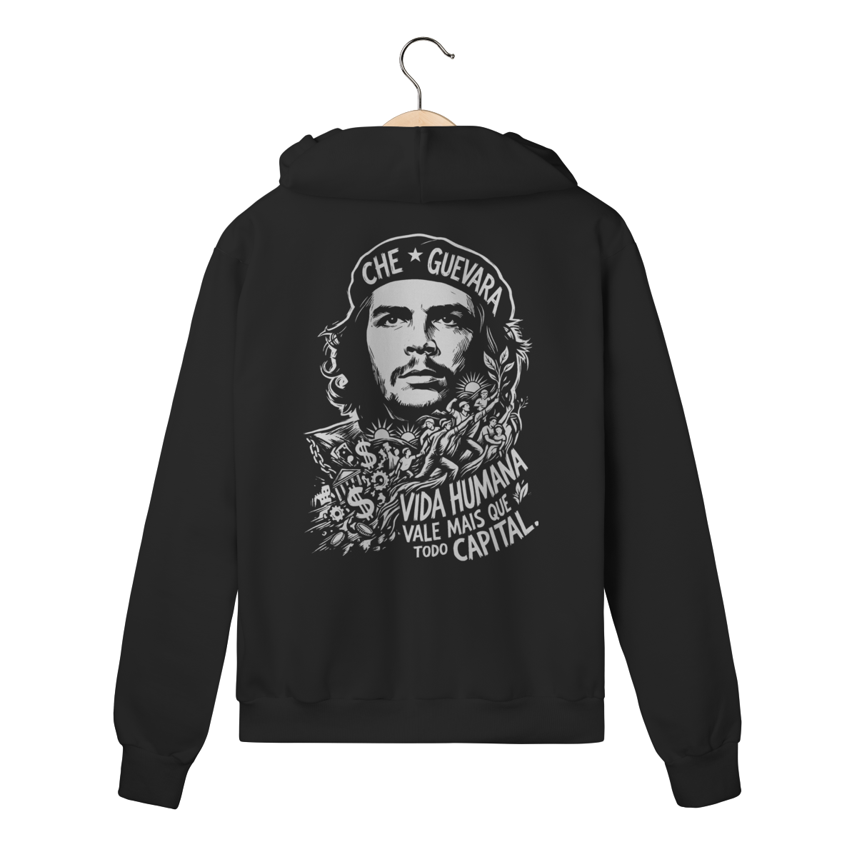 Moletom com Zíper Che Guevara Espírito Livre e Luta