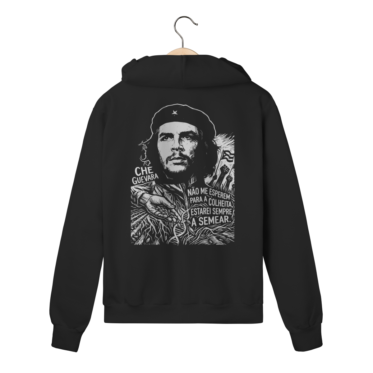 Moletom com Zíper Che Guevara Mão que Semeia Luta