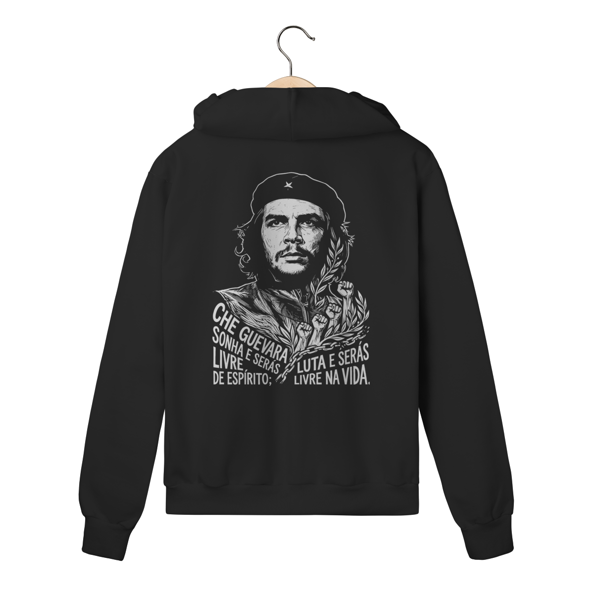 Moletom com Zíper Che Guevara Arte de Mudança Social