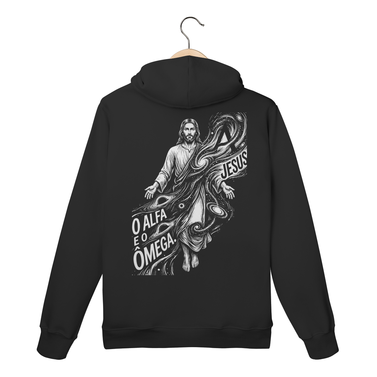 Moletom Canguru Jesus O Alfa E O Ômega Espiritualidade