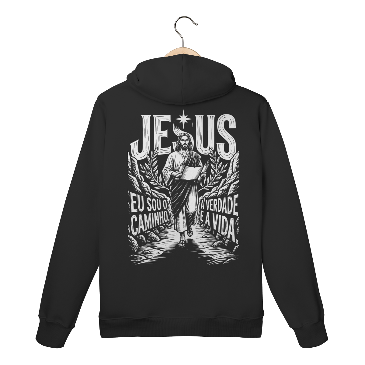 Moletom Canguru Jesus O Caminho A Verdade E A Vida Fé