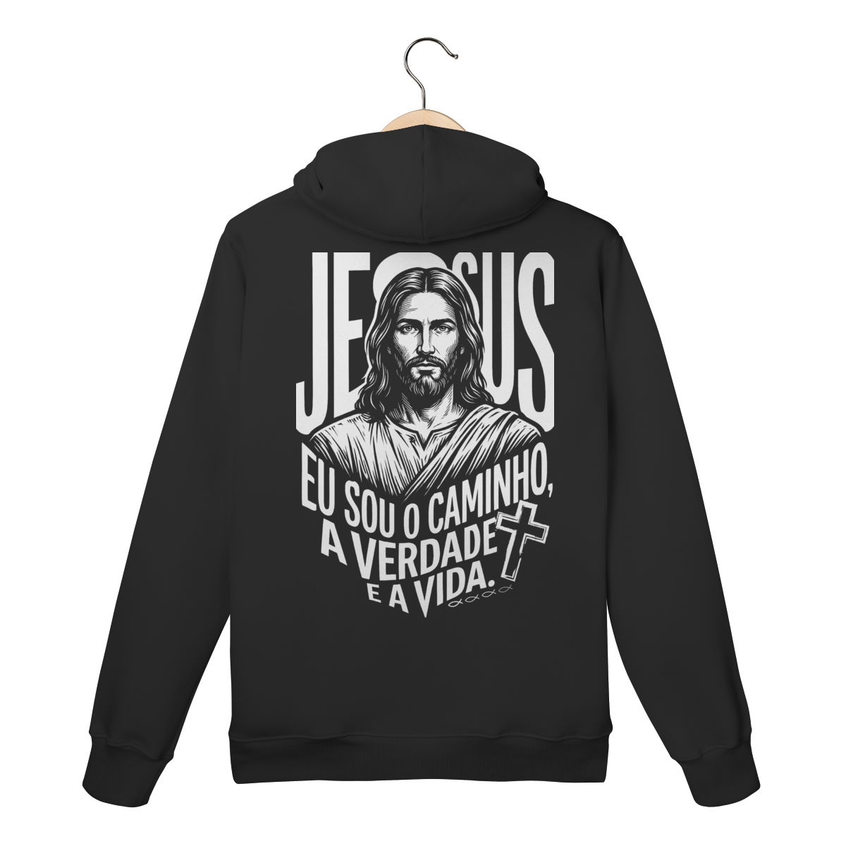 Moletom Canguru Jesus O Caminho A Verdade Vida Bíblico