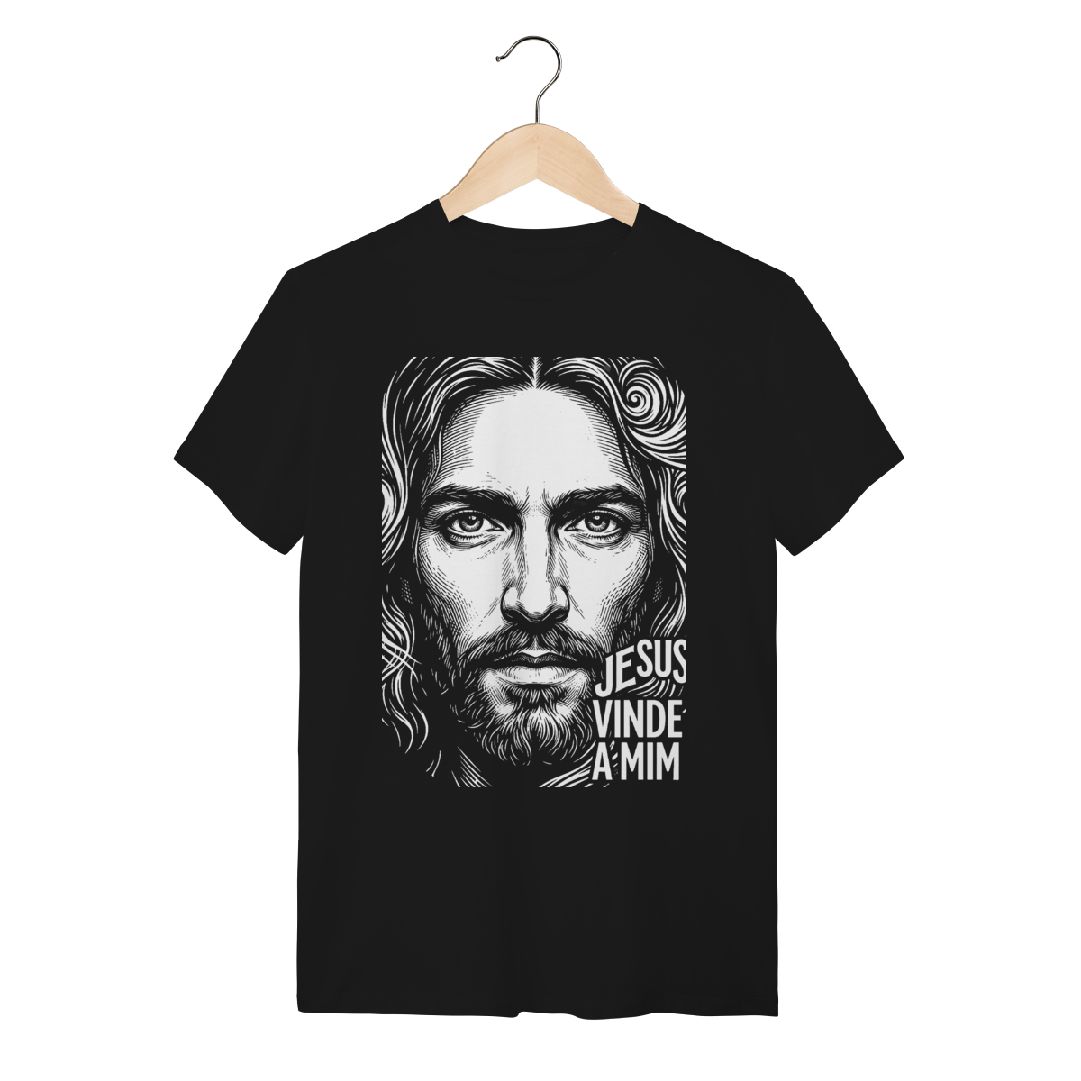 Camiseta Jesus Eu Venci O Mundo Design Impactante