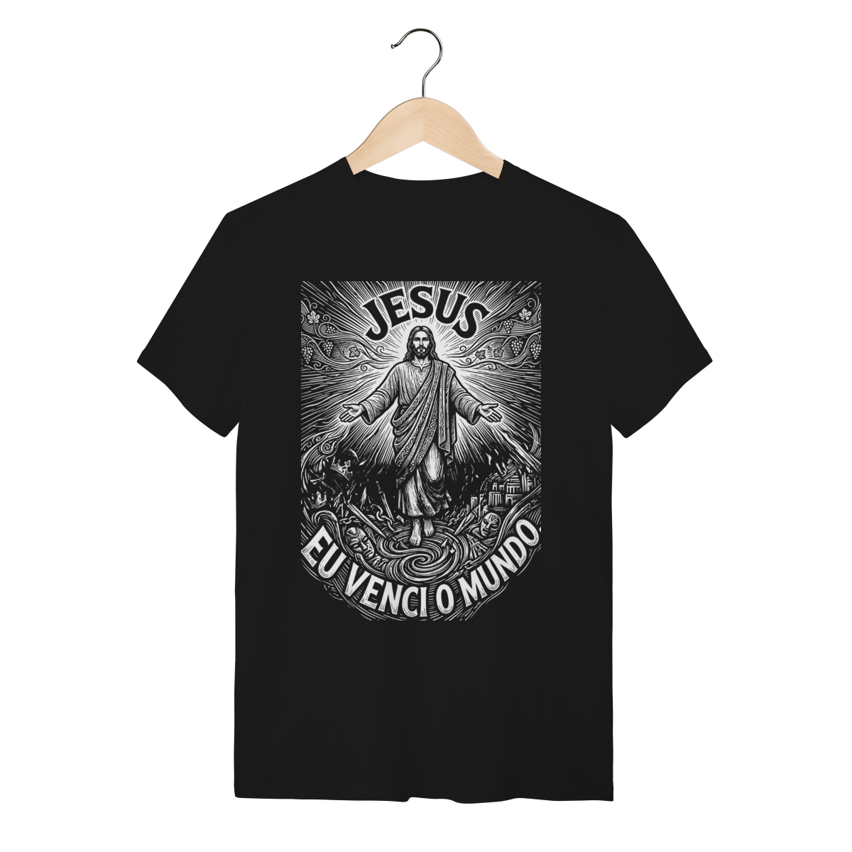 Camiseta Vinde A Mim Jesus Design Minimalista