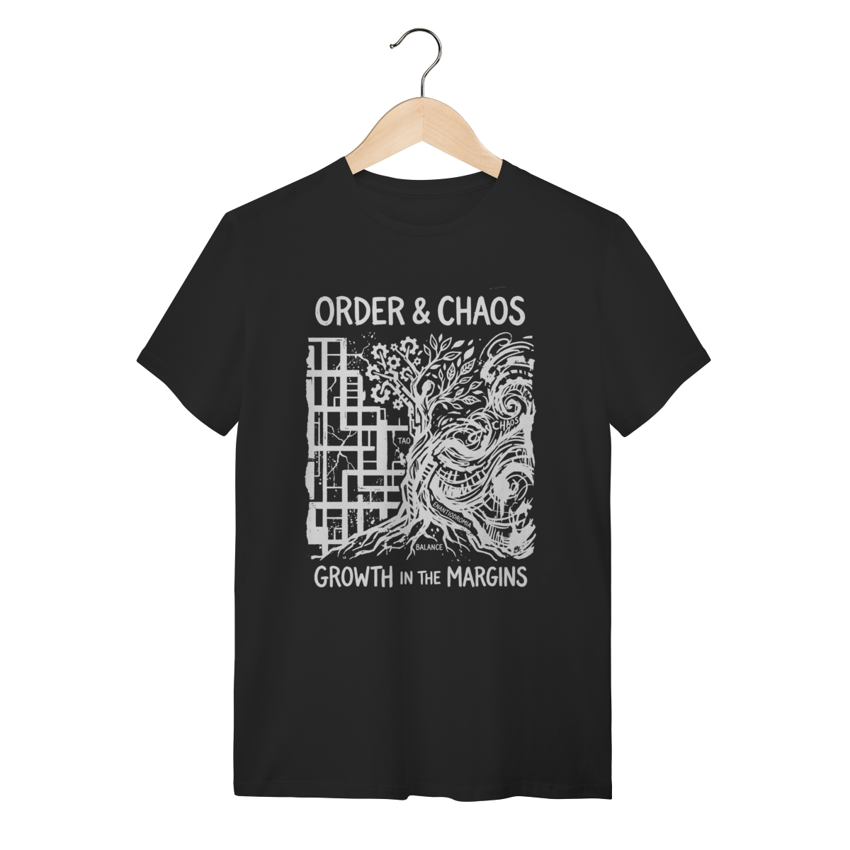 Camiseta Order & Chaos: O Equilíbrio do Tao e Jung