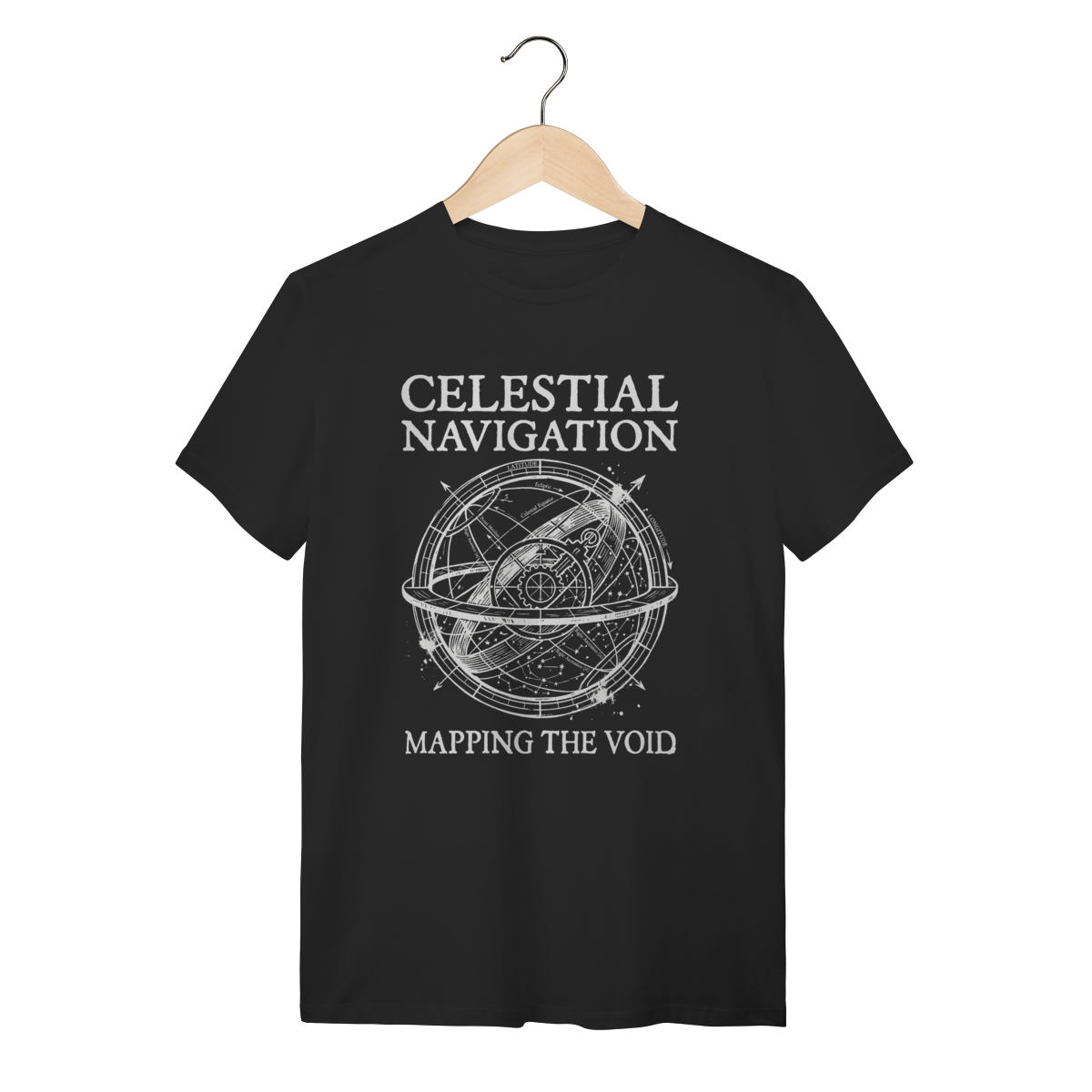 Camiseta Coordenadas Celestiais: Mapeando o Infinito