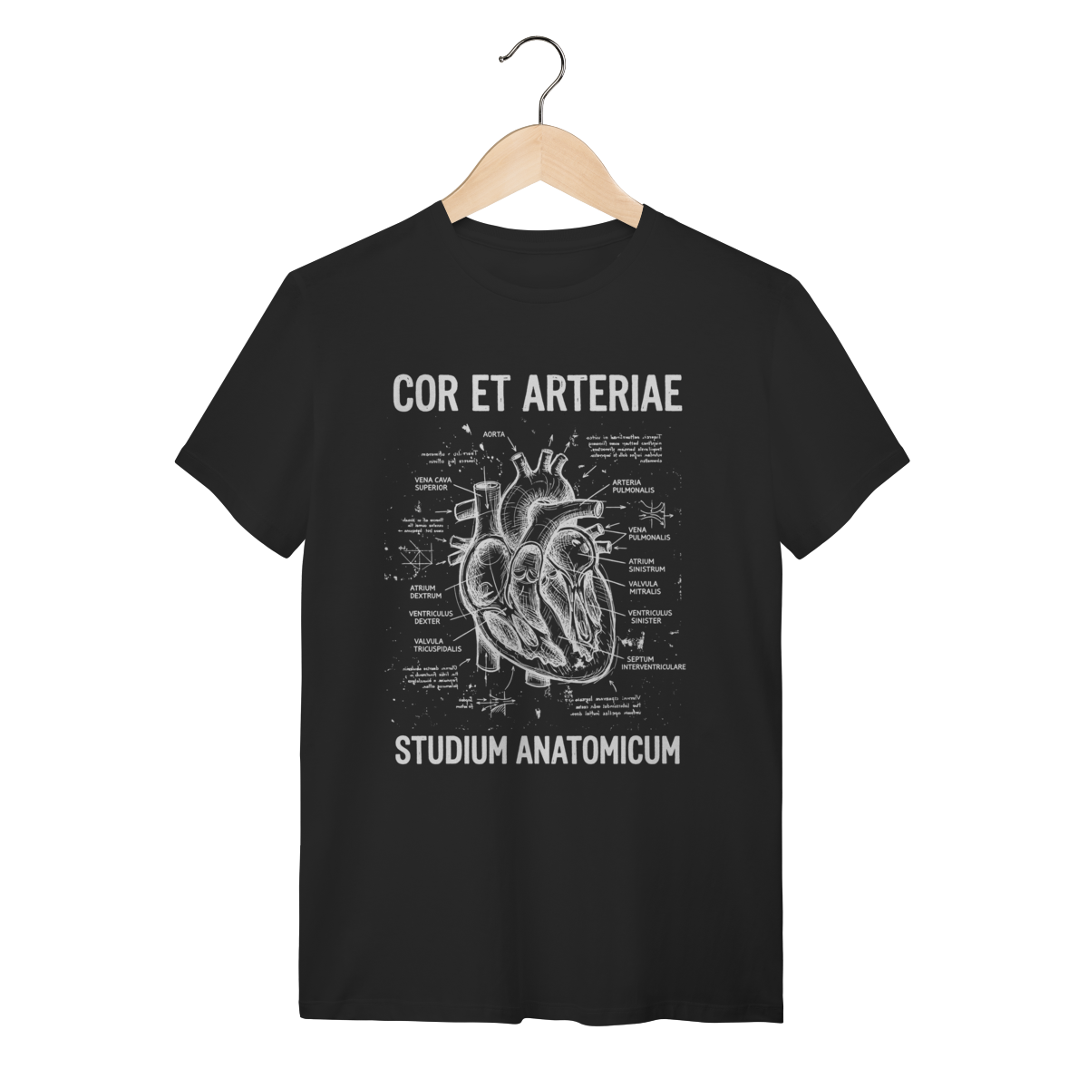 Camiseta Coração Anatômico Da Vinci: A Mecânica da Vida