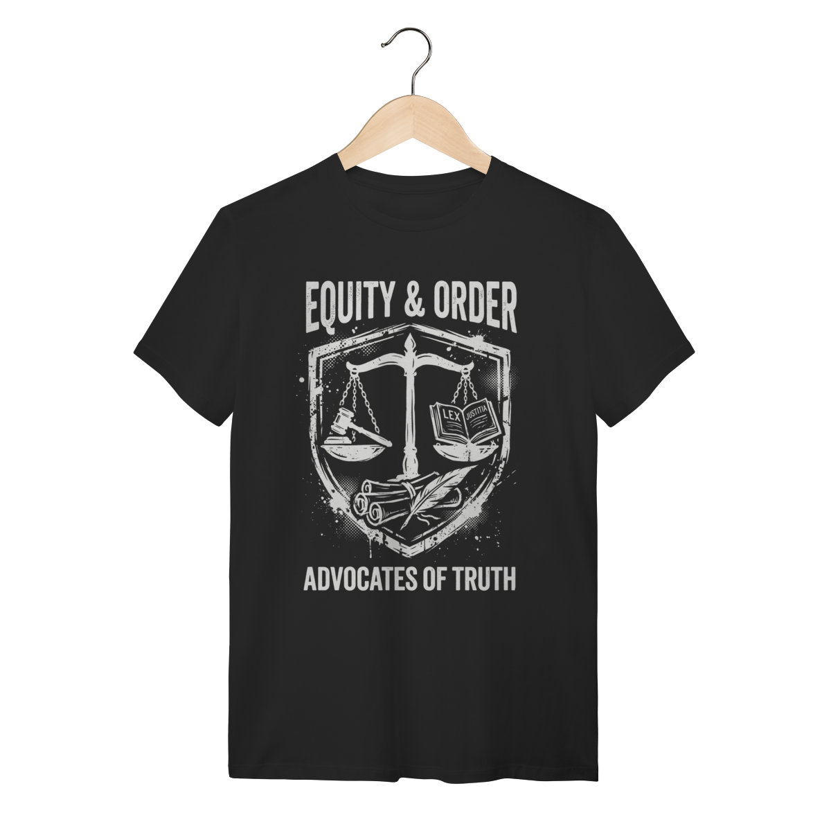 Camiseta Balança da Justiça: O Equilíbrio da Lei
