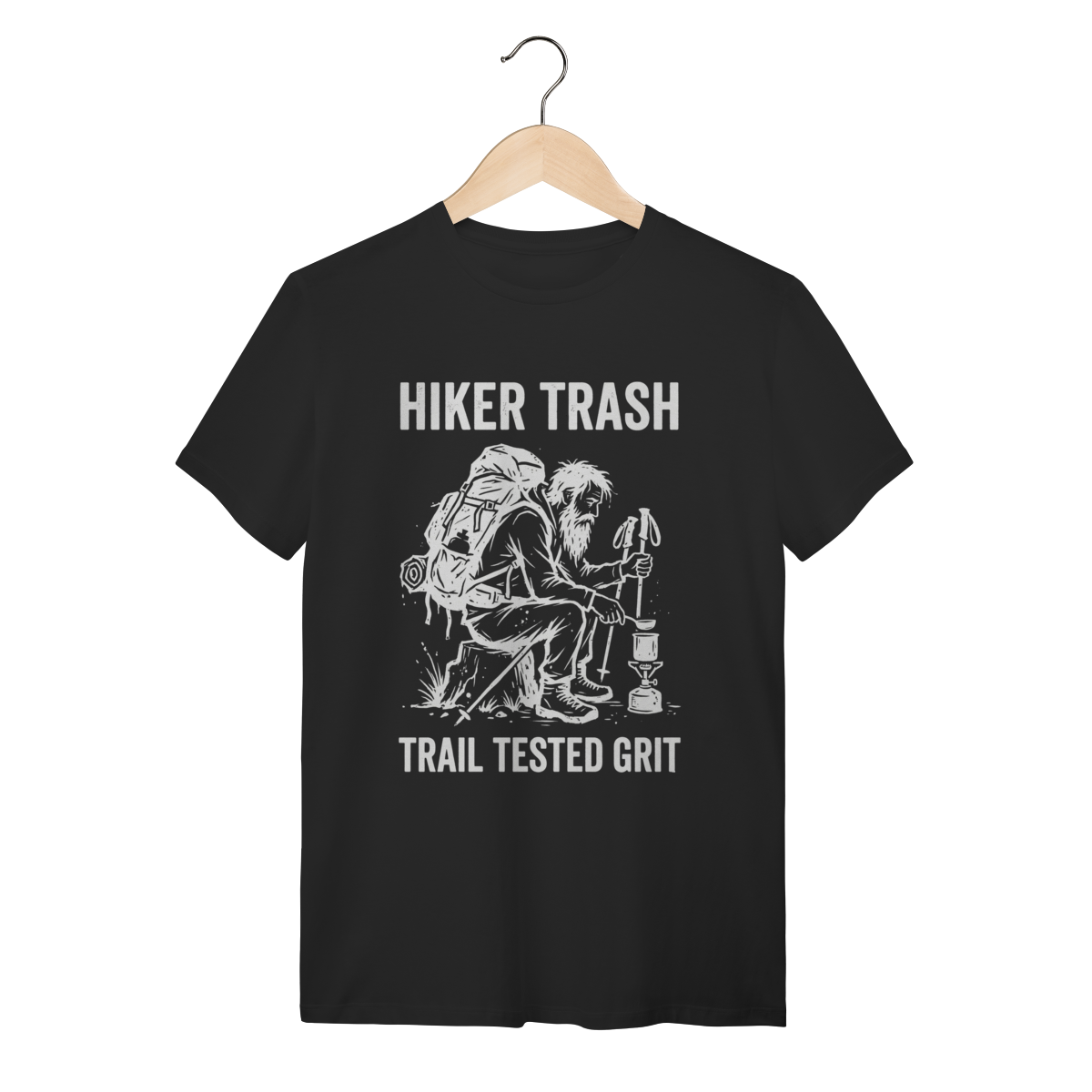 Camiseta Hiker Trash: A Glória da Trilha