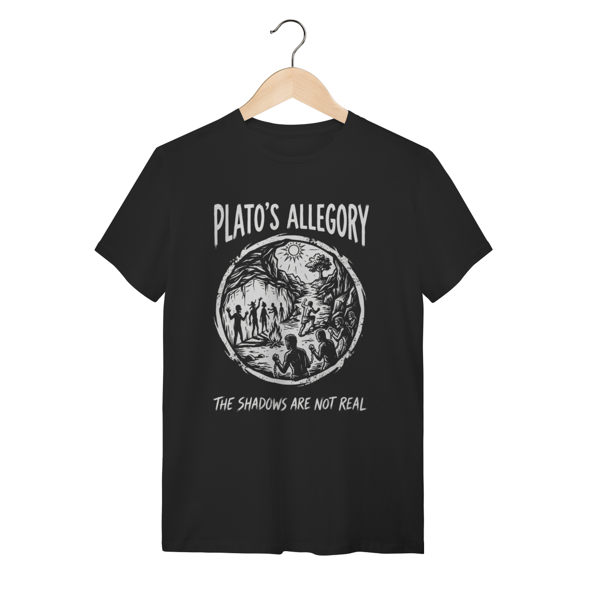 Camiseta Alegoria da Caverna: A Realidade Revelada
