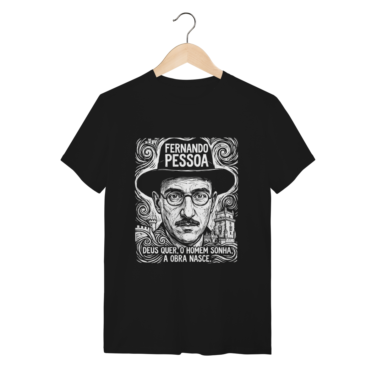 Camiseta Fernando Pessoa Poesia Algodão Premium
