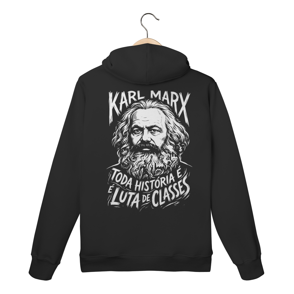 Moletom Canguru Karl Marx Luta de Classes Filosofia
