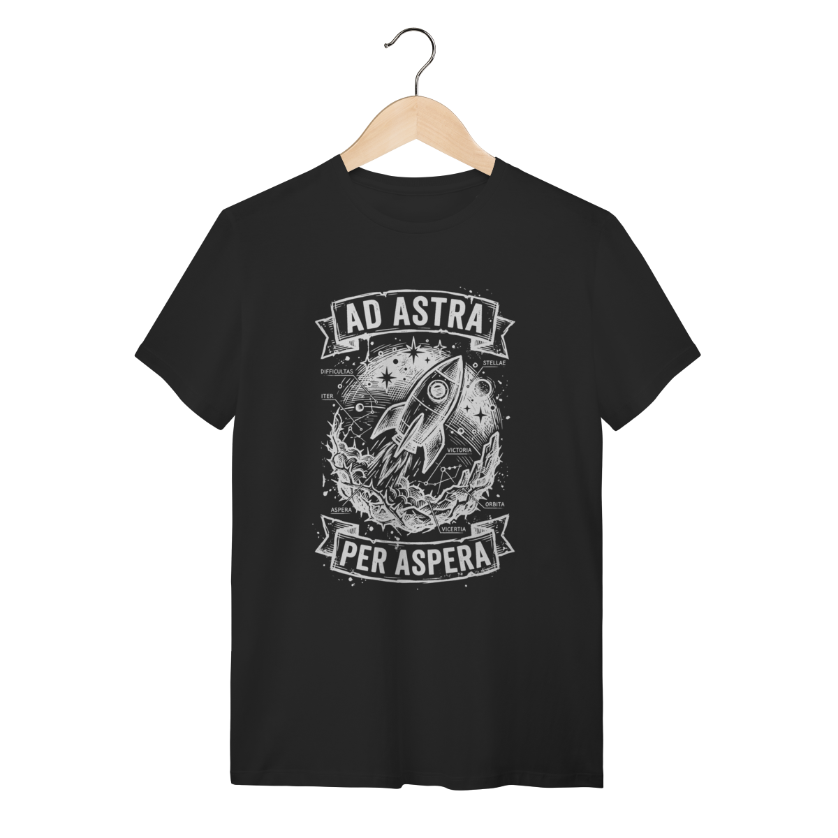 Camiseta Ad Astra Per Aspera: O Triunfo Sobre o Caos