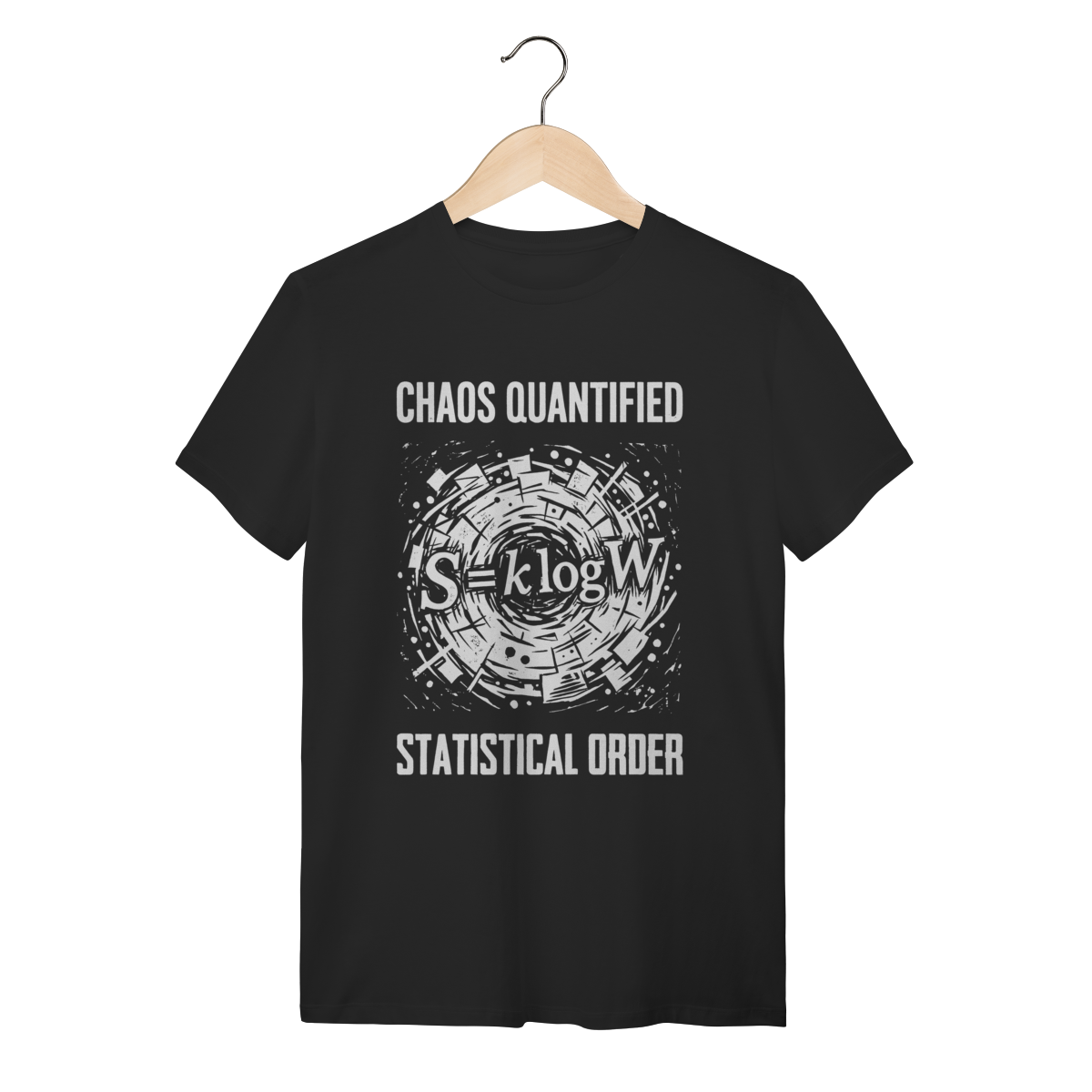 Camiseta Boltzmann Entropy: S = k log W (Física e Termodinâmica)