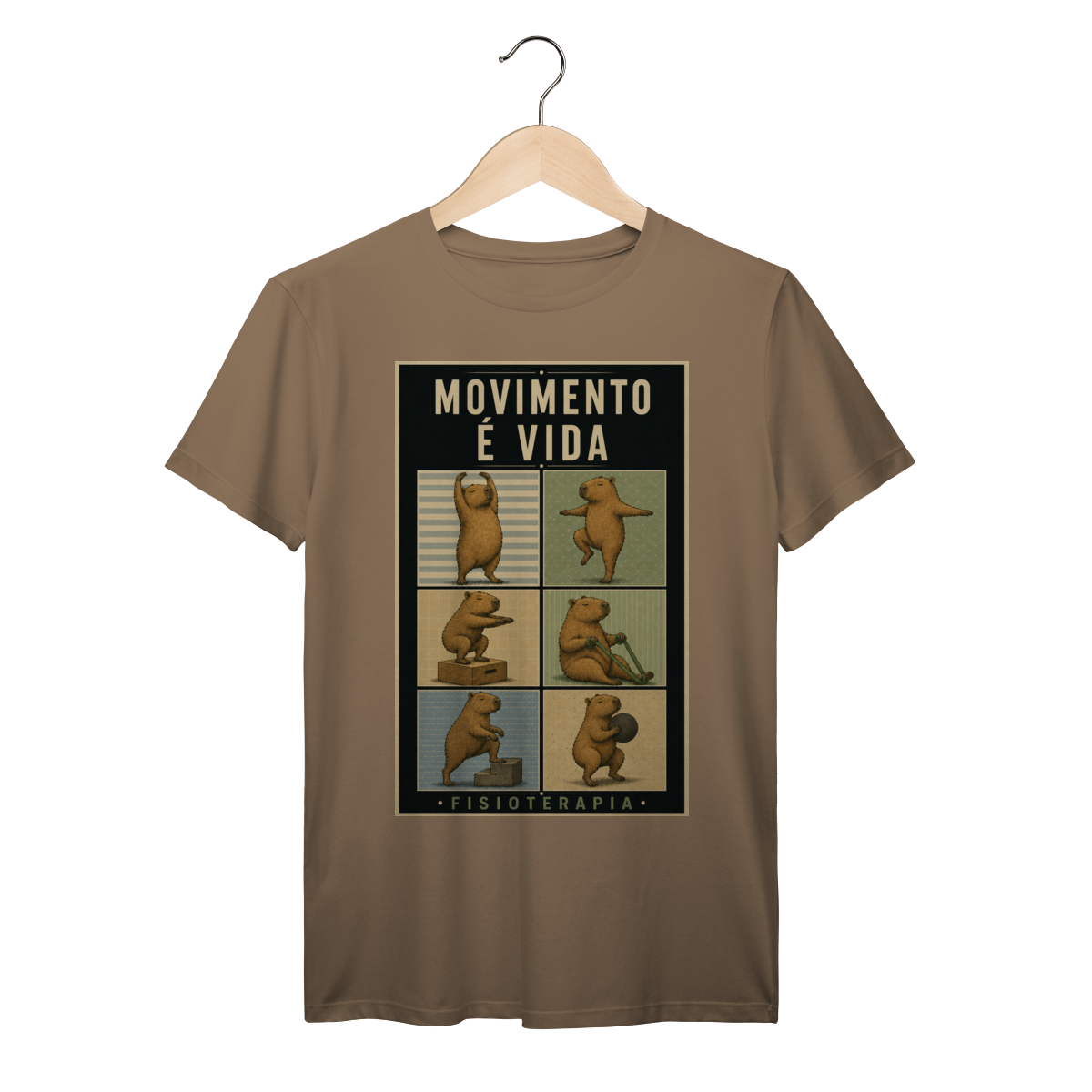 Camiseta Movimento é Vida – Fisioterapia Capivara