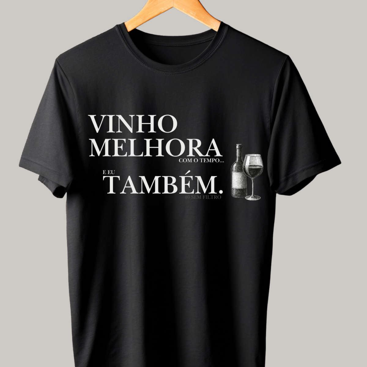 Vinho - Camiseta Baby Long Quality
