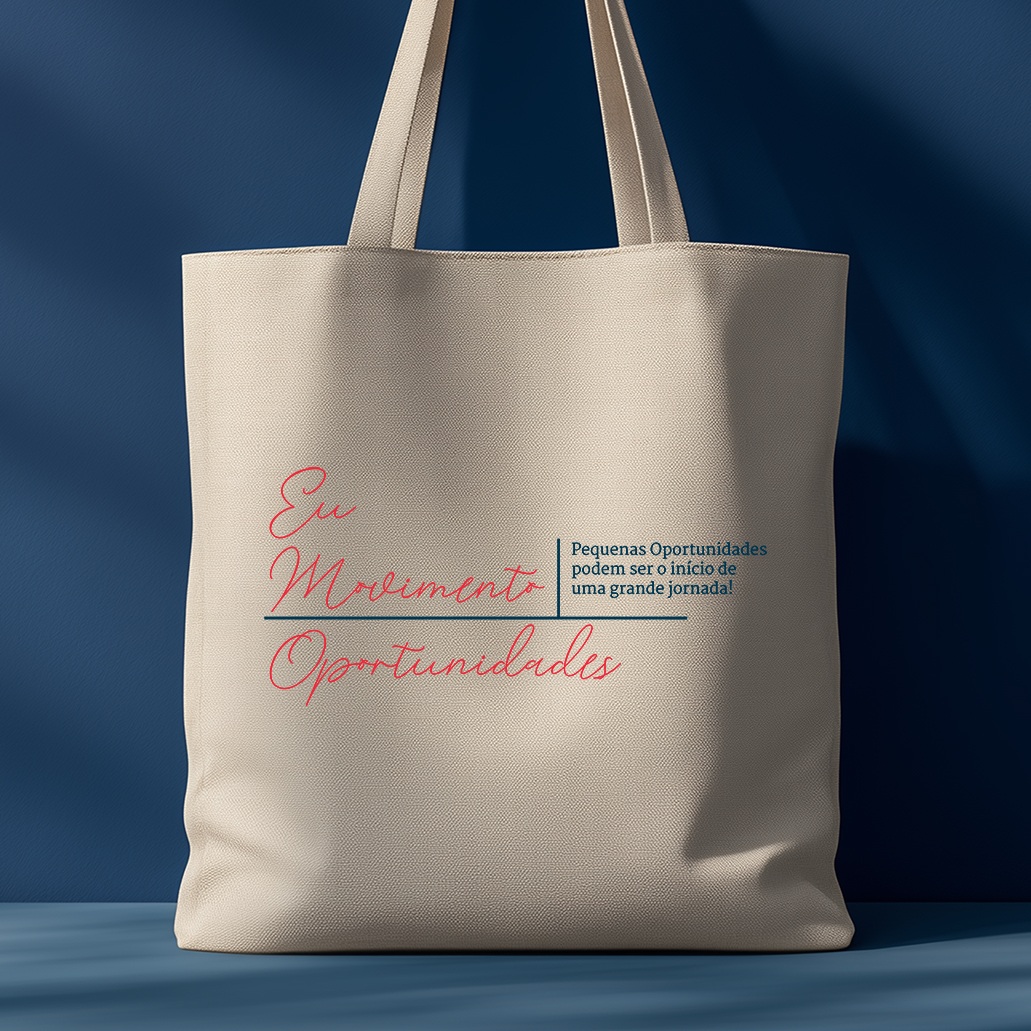 Ecobag Empreendedora Feminina | Eu Movimento Oportunidades – Rede Prosperidade Plena