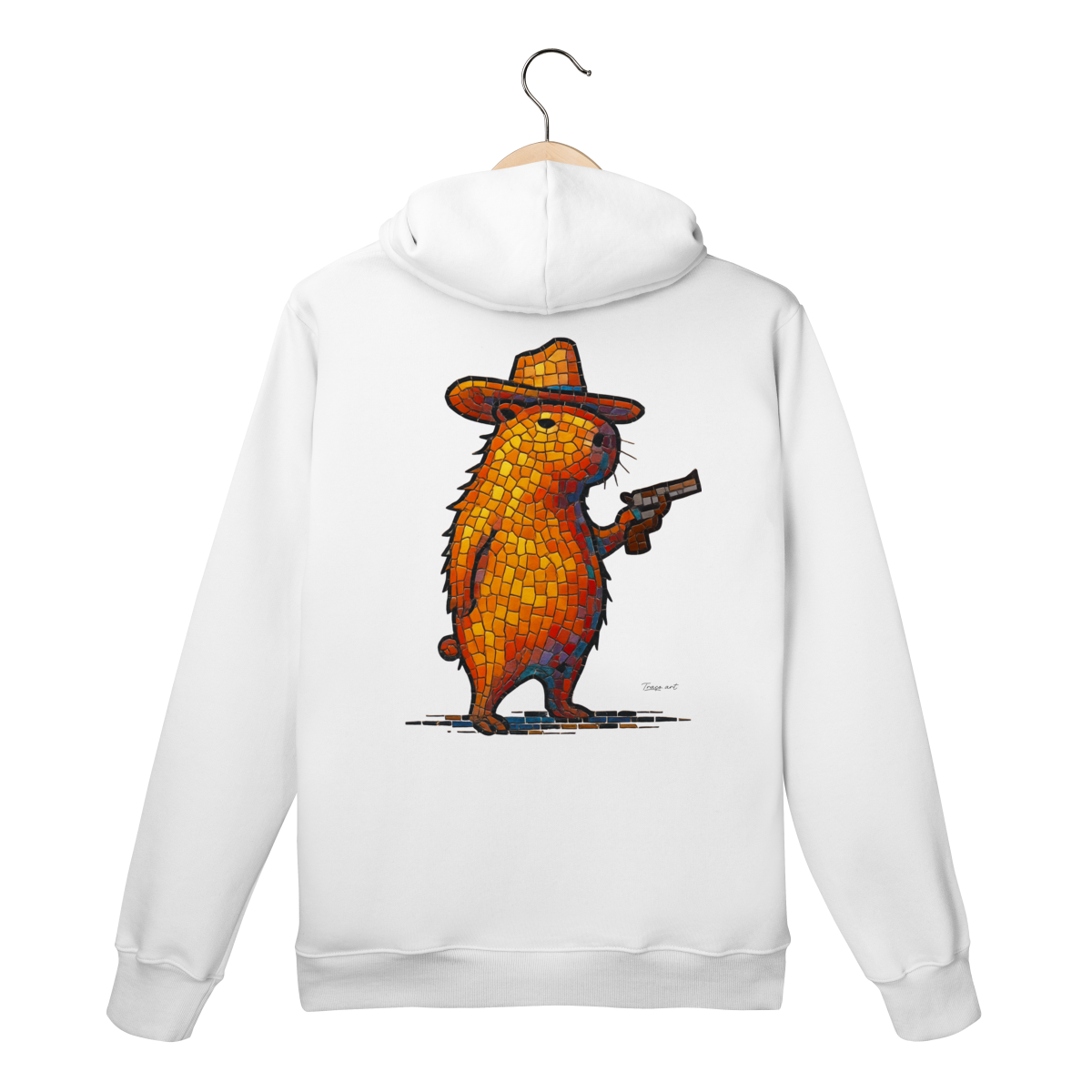 Moletom canguru - capivara pistoleira 