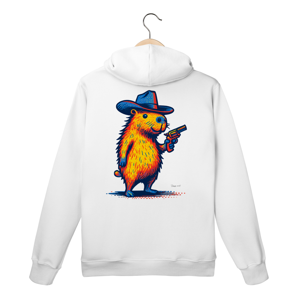 Moletom canguru - capivara pistoleira 