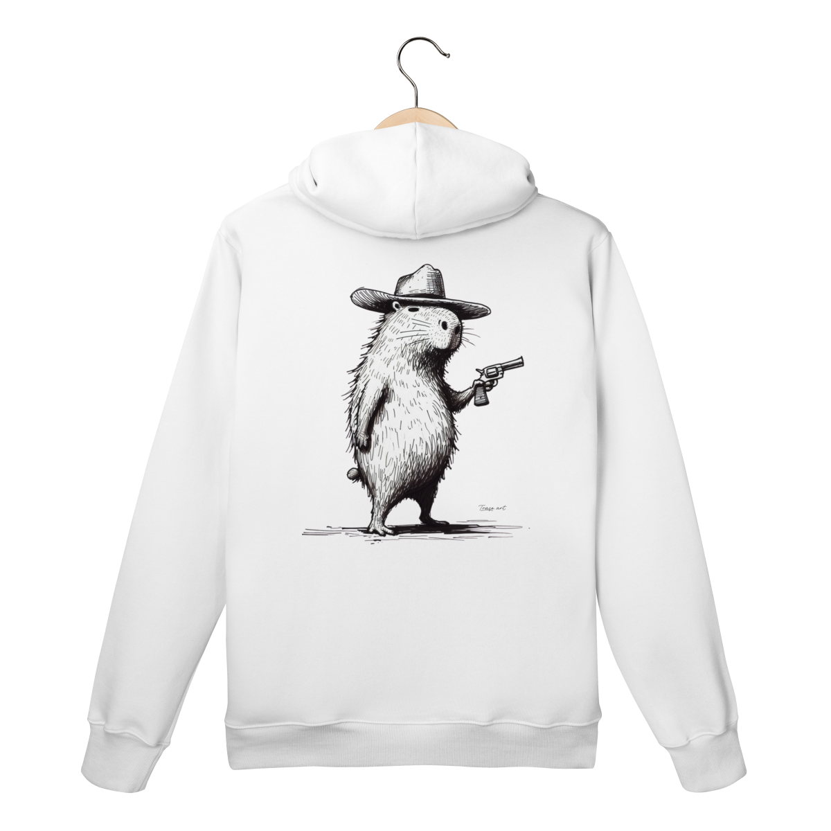 Moletom canguru - Capivara pistoleira 