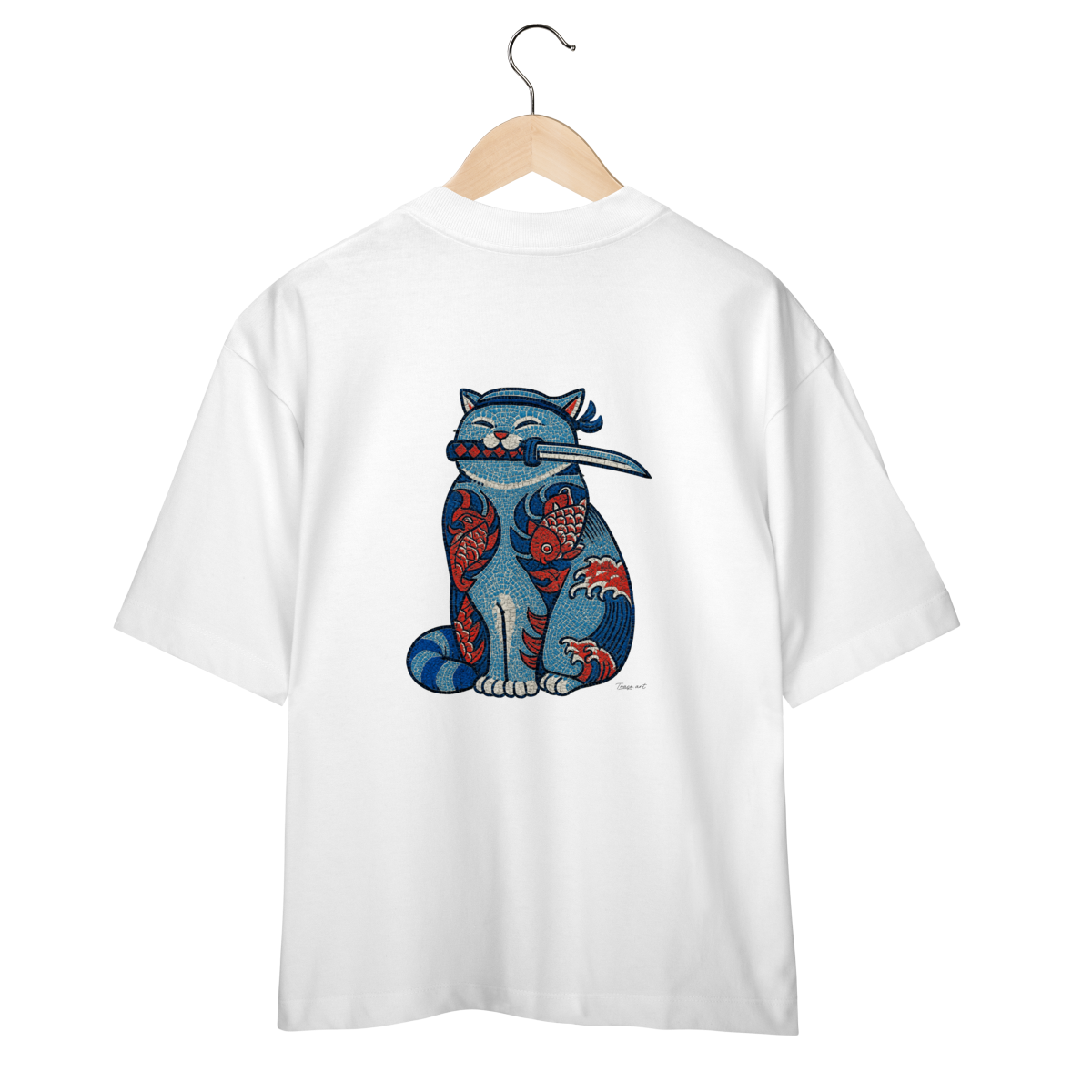 Camisa Oversized - Gato Yakuza 